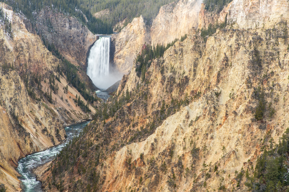 Golden Stone in Yellowstone National Park, Wyoming