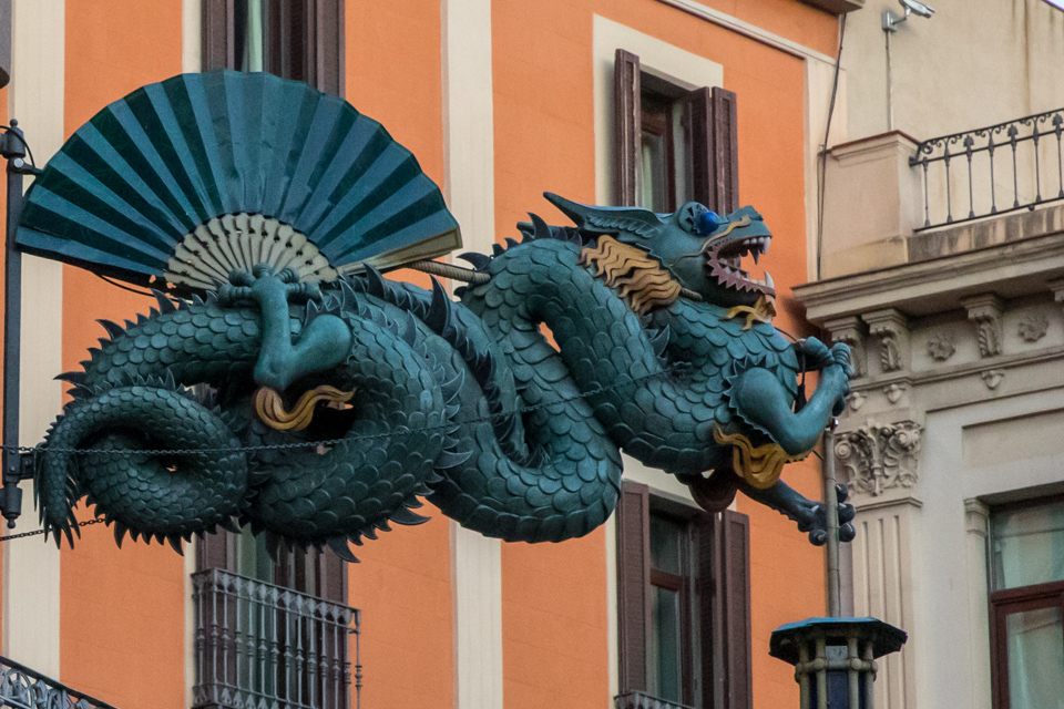 Chinese Dragon in Barcelona, Spain