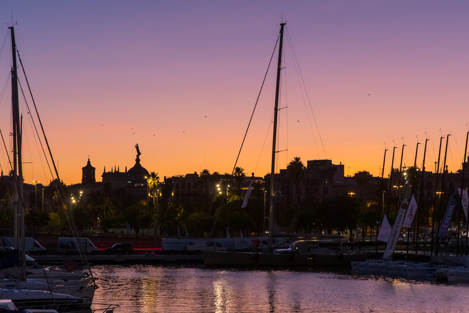Spanish Harbor in Barcelona, Spain