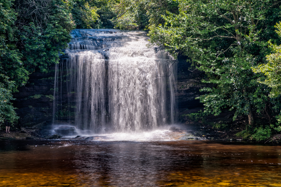 Schoolhouse Falls in Highlands, North Carolina