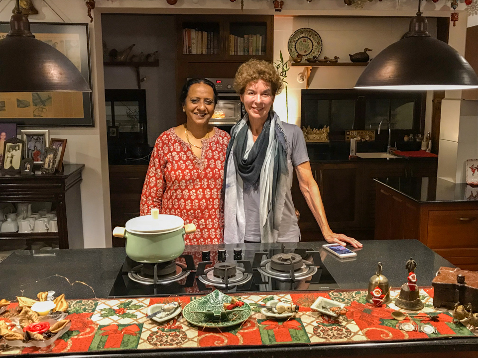 Virginia Ann and Minnie in Cochin, India