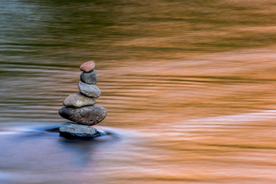 Rocks in the Stream in Sedona, Arizona