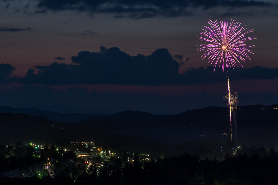 Pink Burst in Highlands, North Carolina