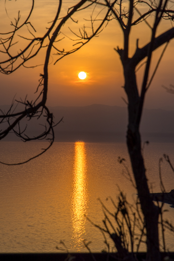 Dead Sea Sunset in Umm Qais, Jordan