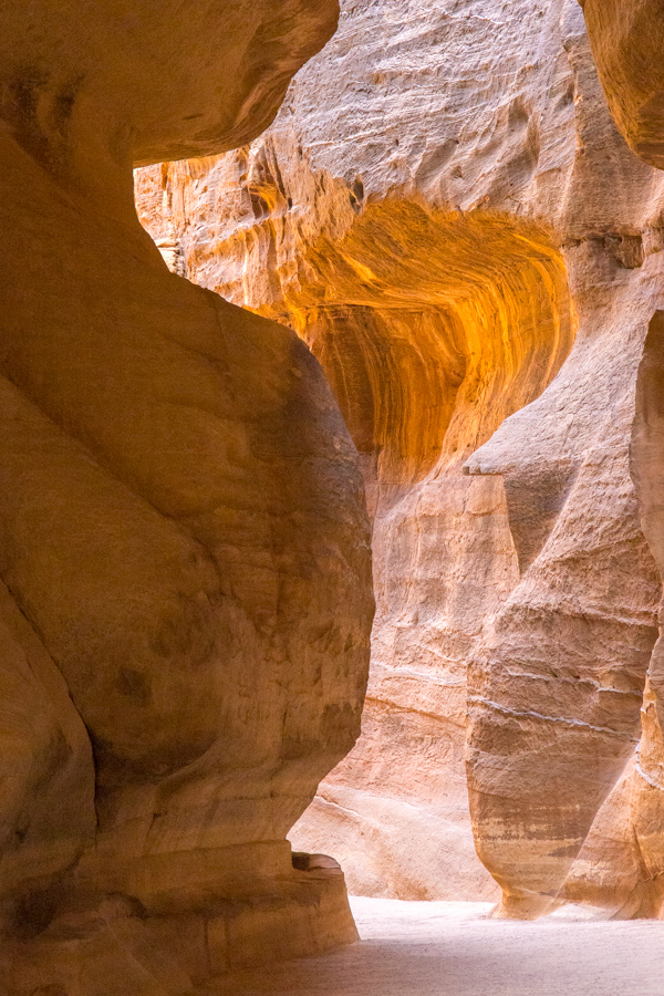 Ancient Canyon in Petra, Jordan