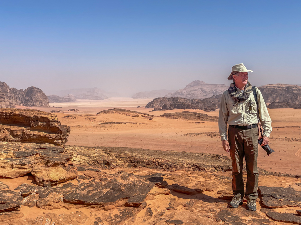 Striking a Pose in Wadi Rum, Jordan