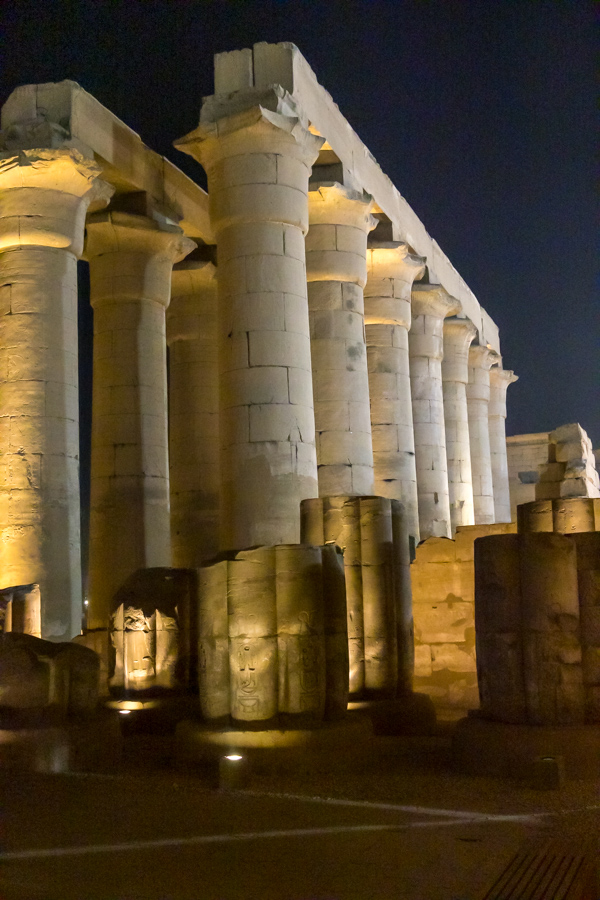 Column Ruins in Luxor, Egypt