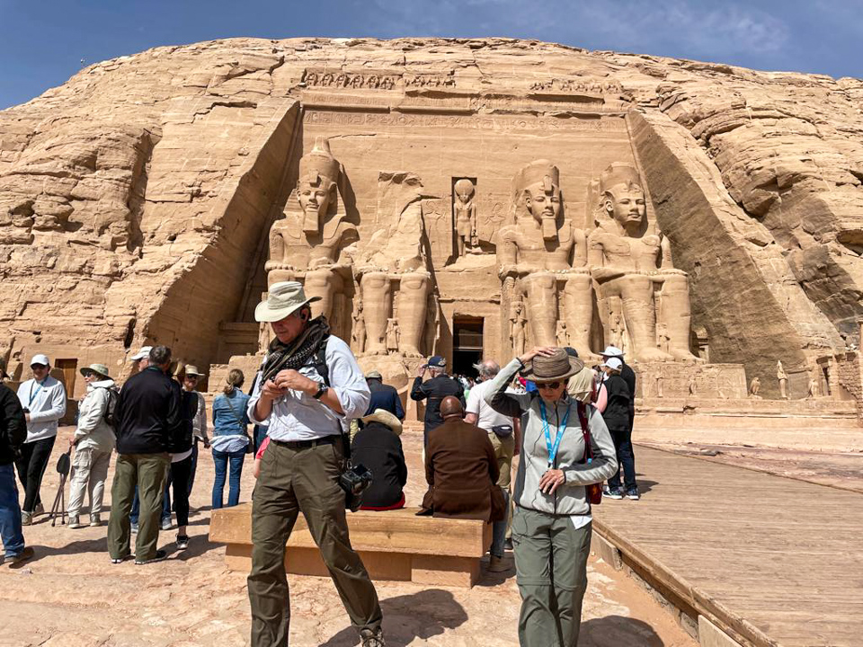 Windy in Abu Simbel, Egypt