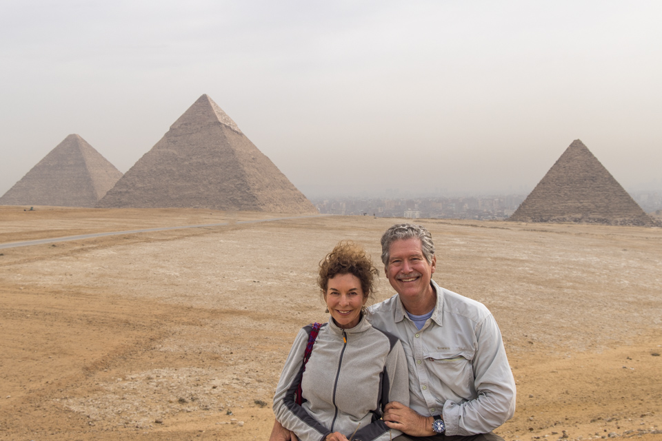 The Pyramids in Giza, Egypt