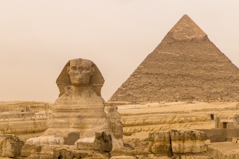 Ancient Wonders in Giza, Egypt