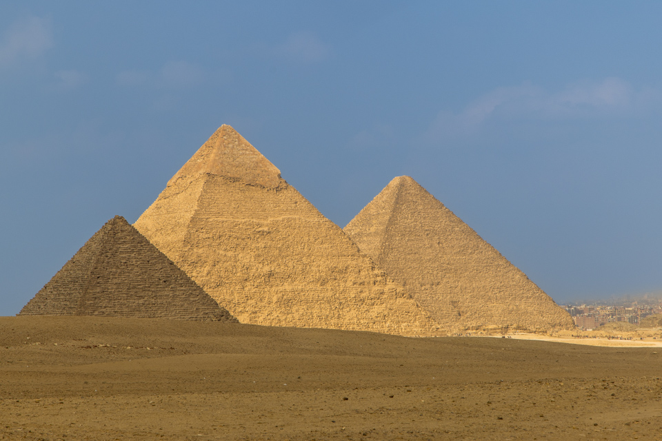 Pyramids in Giza, Egypt