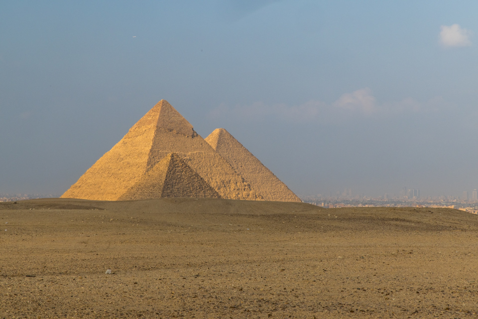 Lined Up in Giza, Egypt