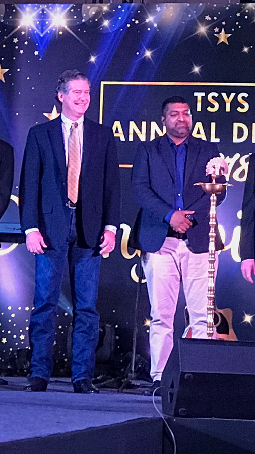 On Stage in Delhi, India