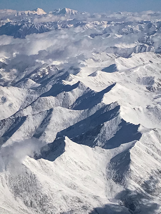 Snow Peaks in Leh, India