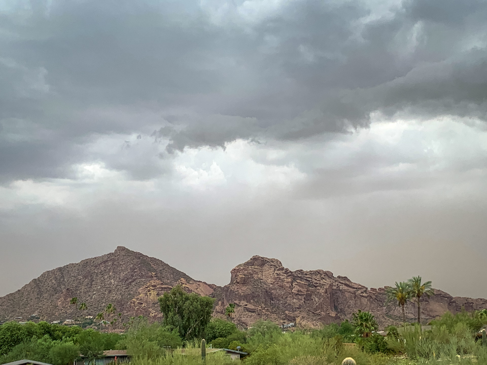 Stormy Day in Paradise Valley, Arizona