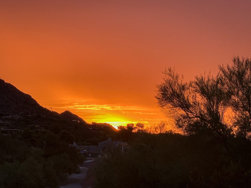 Arizona Sunset in Paradise Valley, Arizona