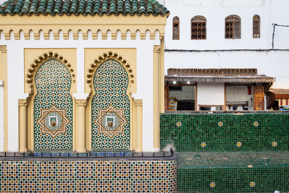 Tile Fountain in Rabat, Morocco