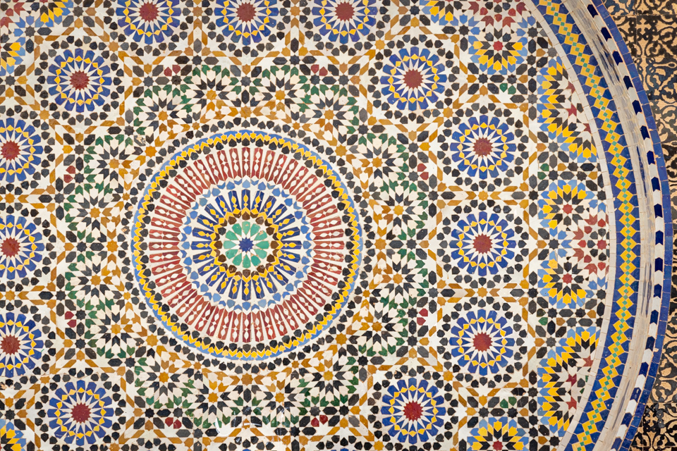 Mosaic Fountain in Rabat, Morocco
