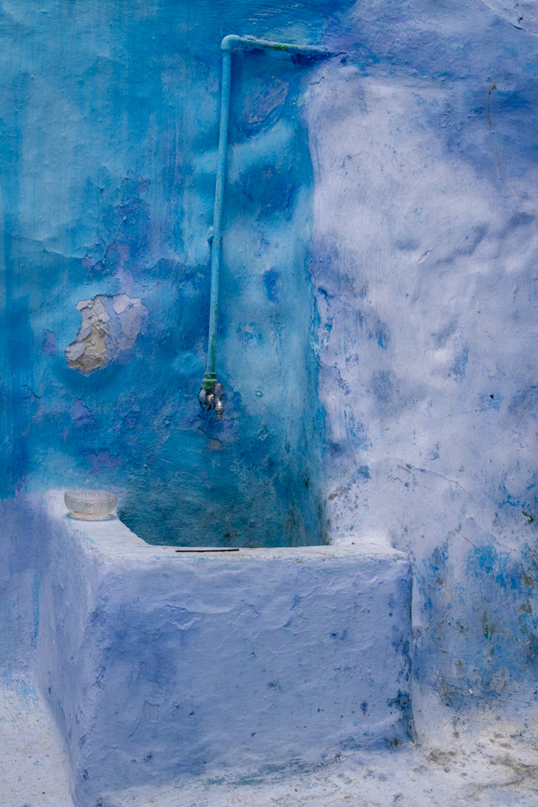 Public Fountain in Chefchaouen, Morocco