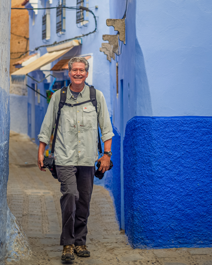 Out Photographing  in Chefchaouen, Morocco