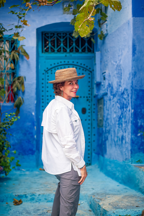 Pretty Model in Chefchaouen, Morocco