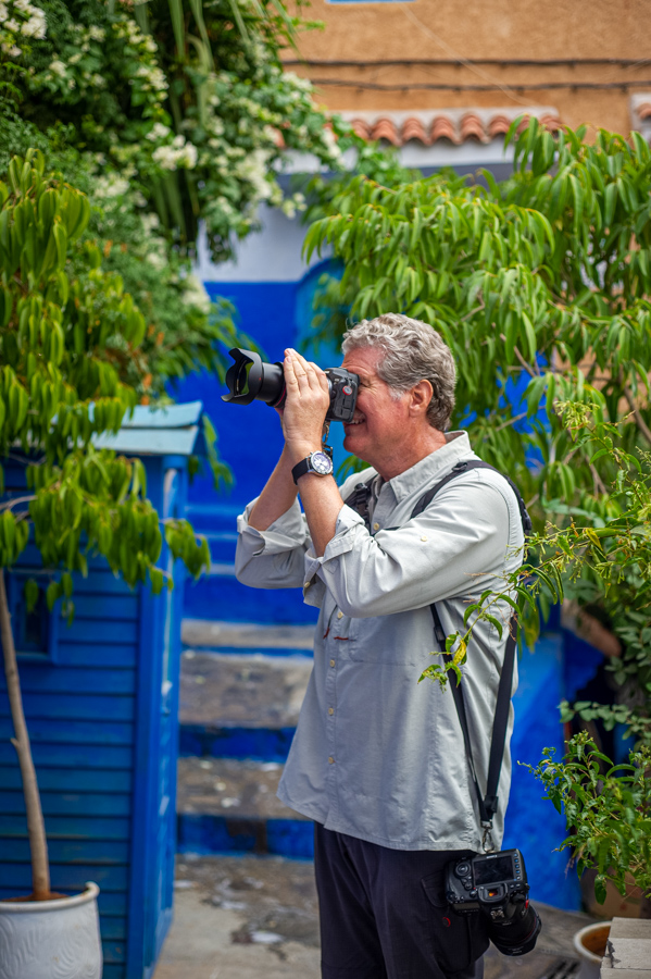 Taking a Picture in Chefchaouen, Morocco