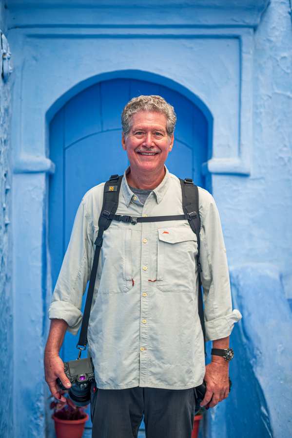 Happy Cal in Chefchaouen, Morocco