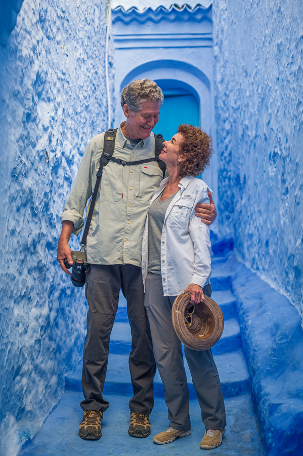 Cute Couple in Chefchaouen, Morocco