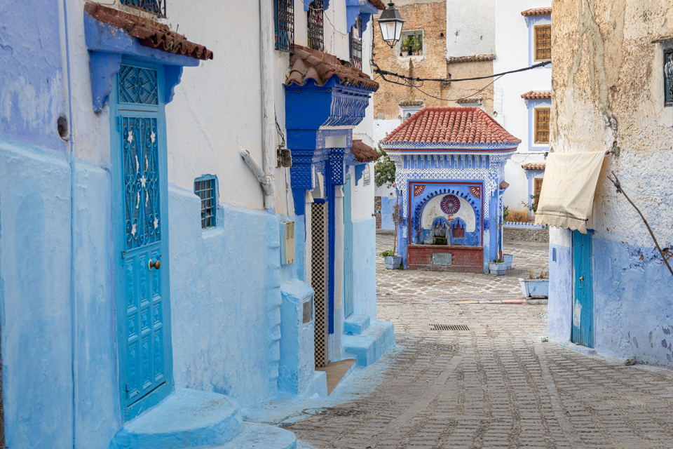 Public Fountain in Chefchaouen, Morocco