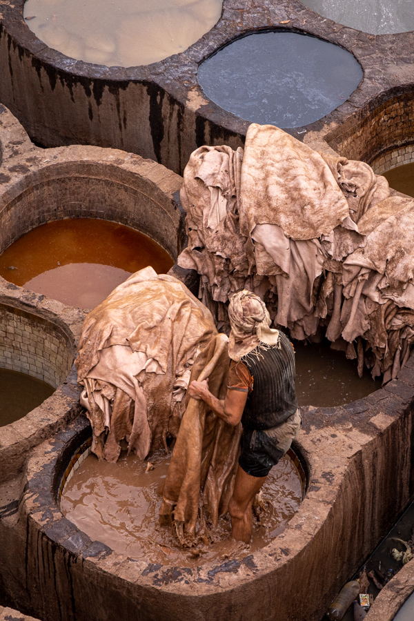 Chouara Tannery in Fez, Morocco