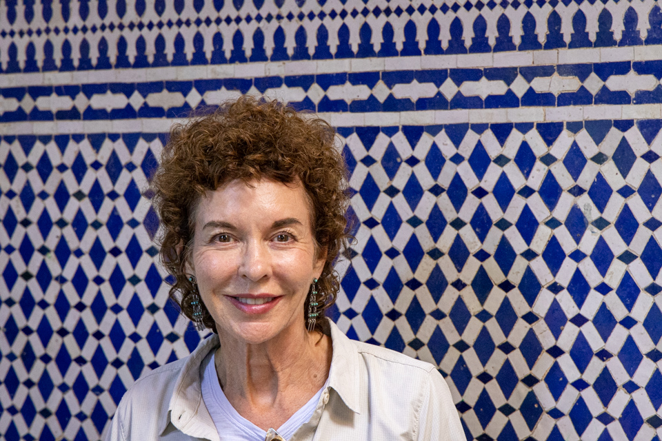 Along the Tiled Wall in Fez, Morocco