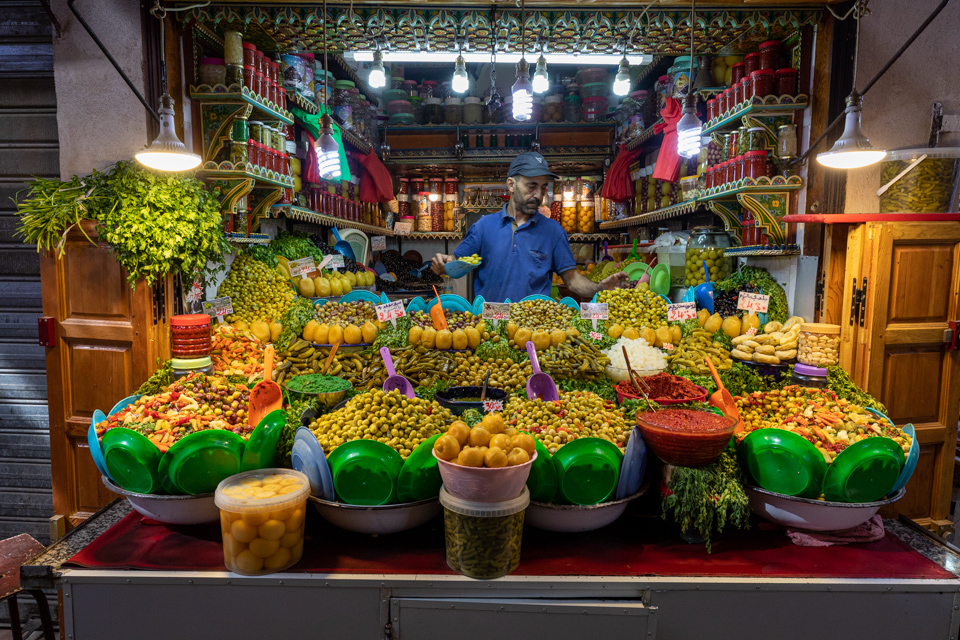 Moroccan Olives in Fez, Morocco