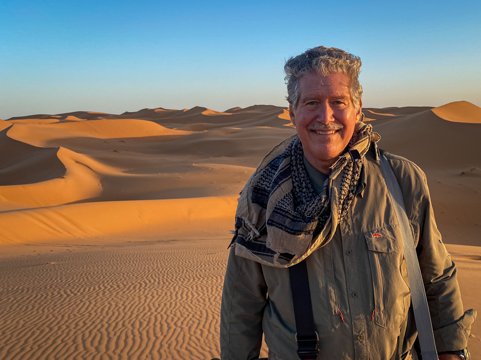 In the Sand in Sahara, Morocco