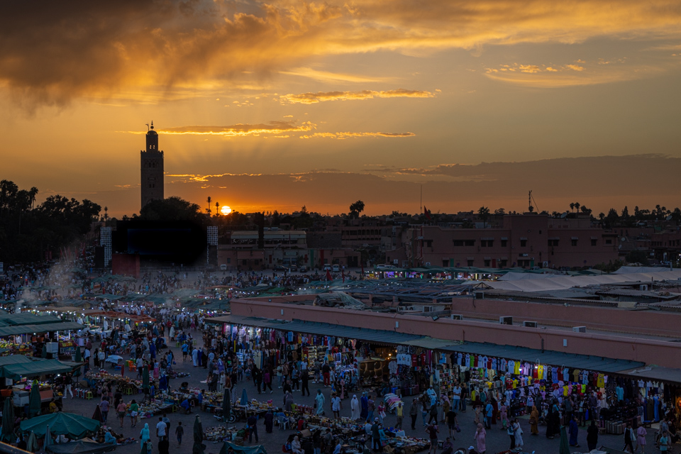 Jemaa El Fnaa in Marrakech, Morocco