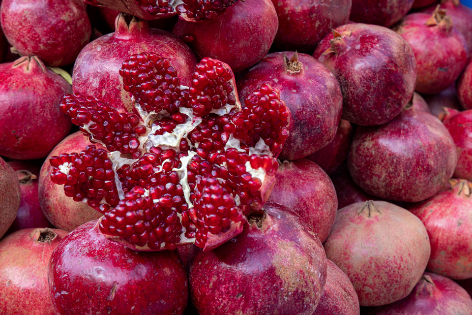 Pomegranates  in Marrakech, Morocco