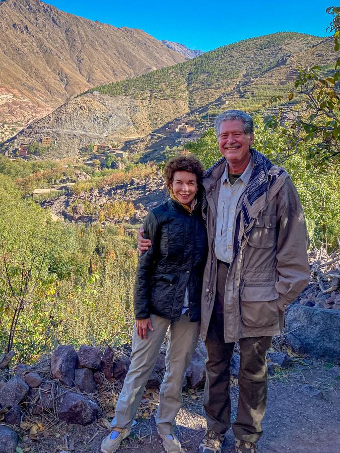 Hikers in Imlil, Morocco