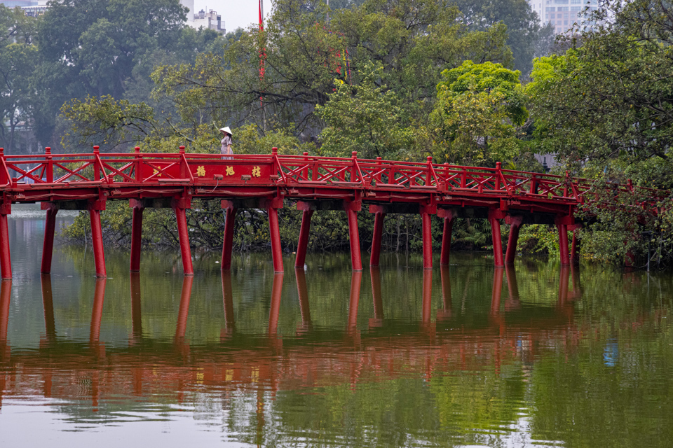 Red Bridge in Hanoi, Vietnam