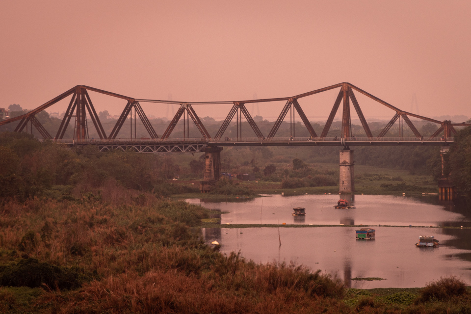 Iron Bridge in Hanoi, Vietnam