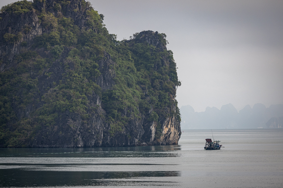 Big Islands in Ha Long Bay, Vietnam