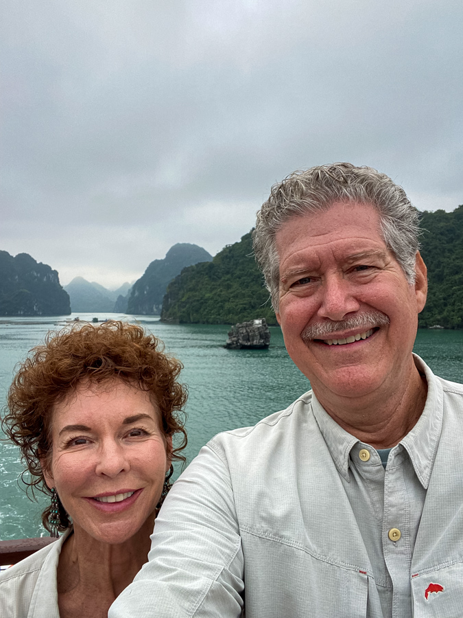 Green Background in Ha Long Bay, Vietnam
