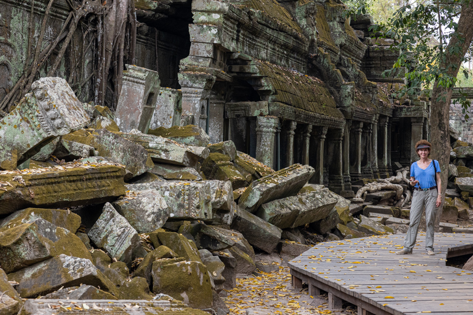 Fallen Temple in Seim Reap, Cambodia