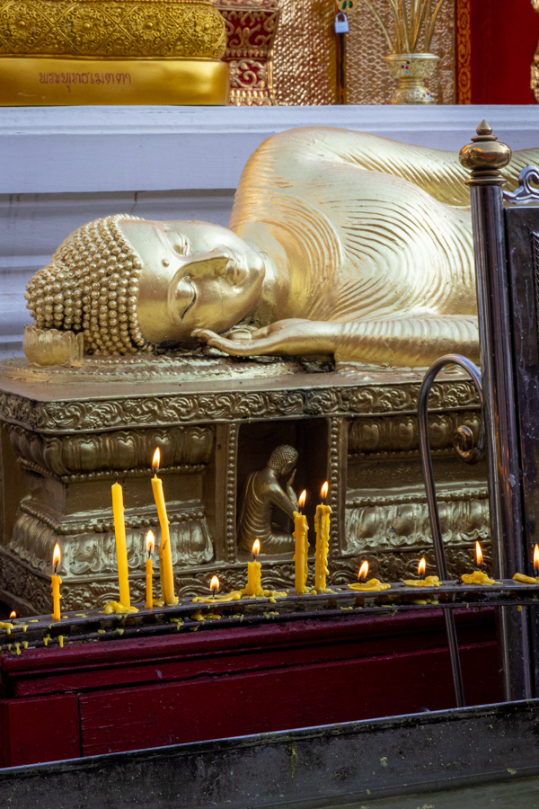 Reclining Buddha in Chiang Mai, Thailand