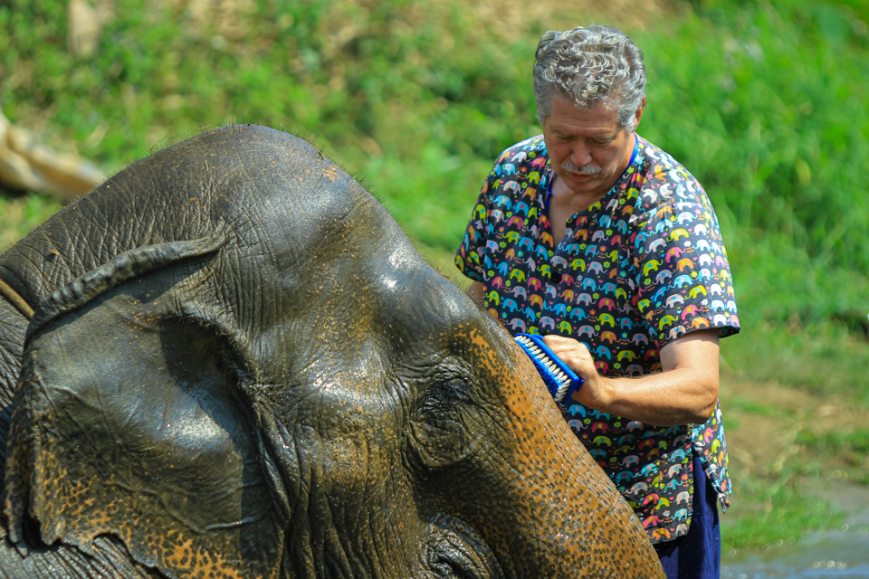 Bath Time in Chiang Mai, Thailand