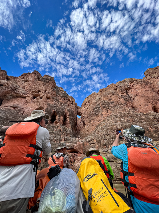 Crowded Raft in Grand Canyon, Arizona