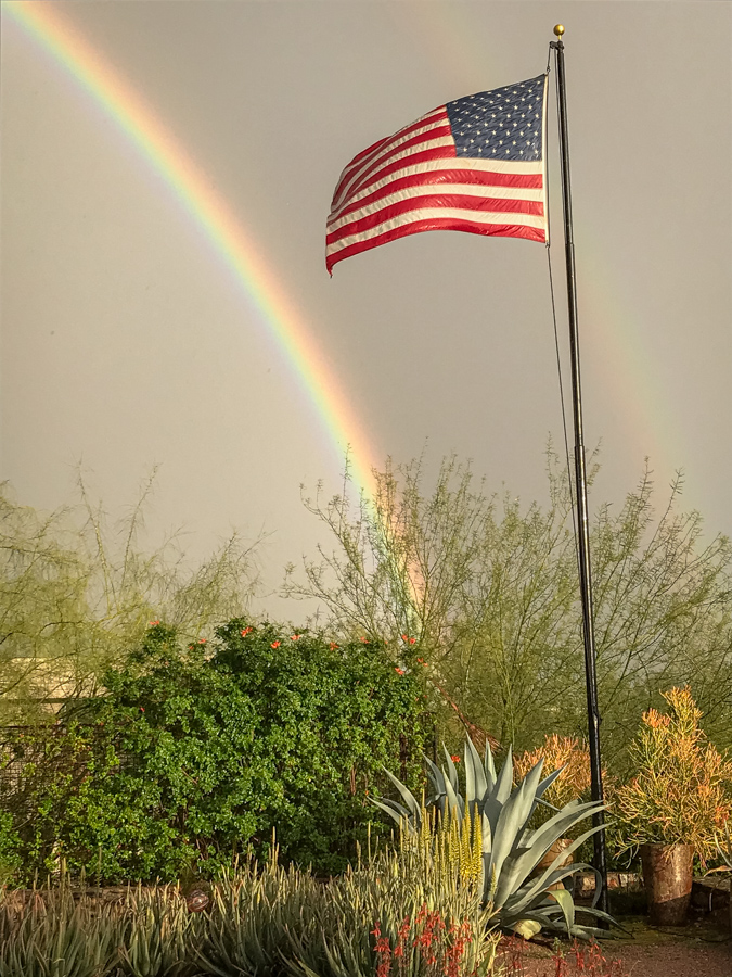 Rainbow Flag in Paradise Valley, Arizona