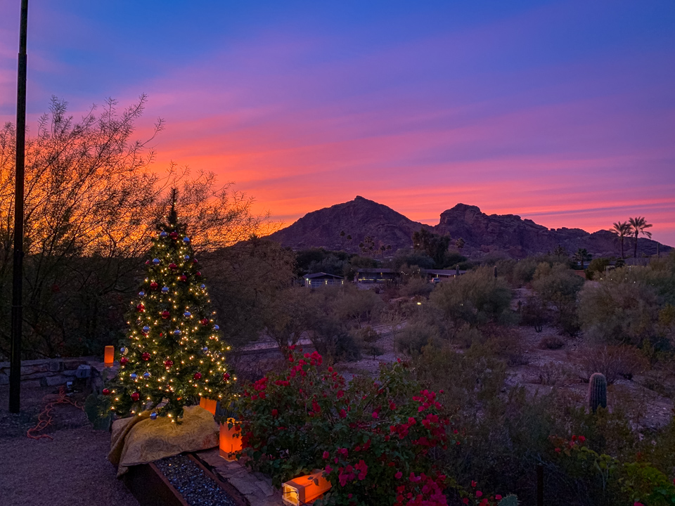 Christmas Eve in Arizona in Paradise Valley, Arizona