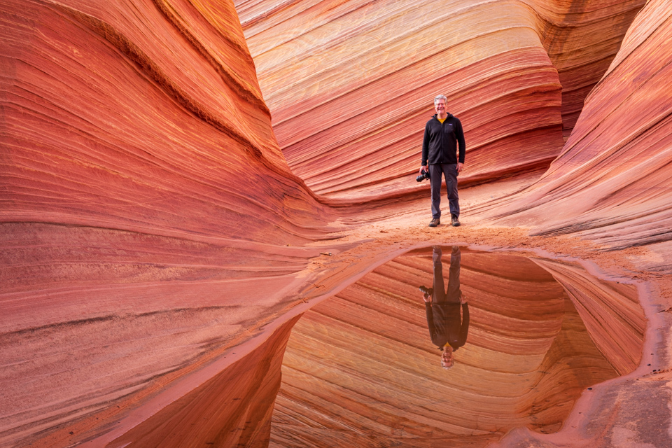 The Photographer in North Coyote Buttes, Arizona