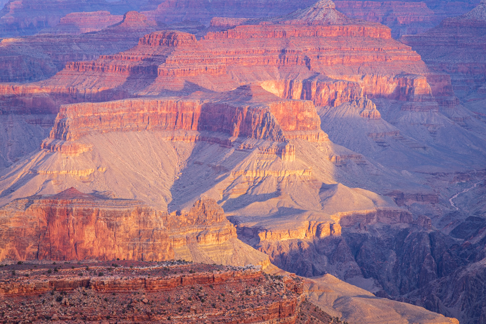 Morning Light in Grand Canyon, Arizona