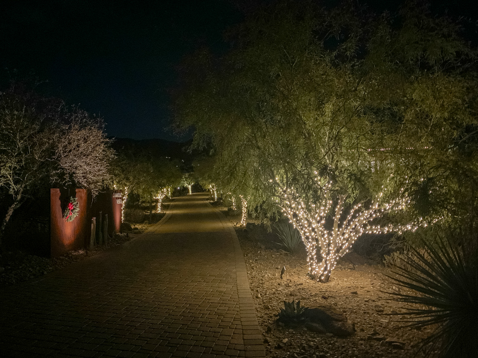 Christmas Lights in Paradise Valley, Arizona