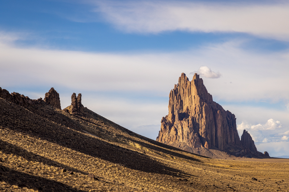 Very Old Volcano in Shiprock, New Mexico